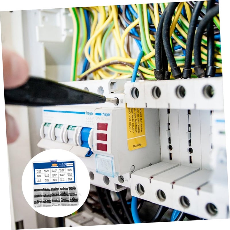 مجموعة مسامير ذاتية التنقيط برؤوس مستديرة لمشاريع الإلكترونيات والأثاث وإصلاحات المنزل - Image 5