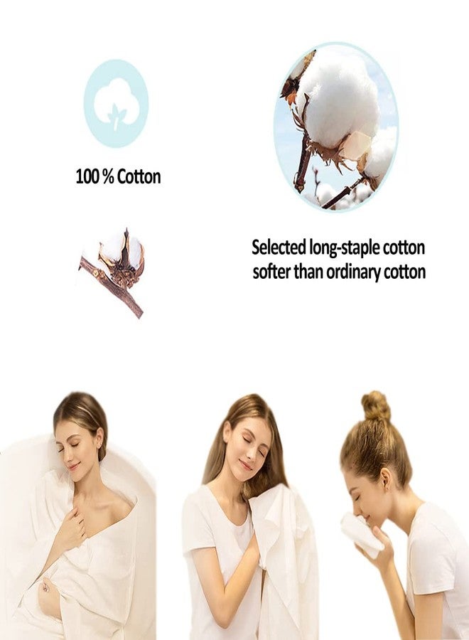 CSXD Oversize Disposable Bath Towels Thickened Cotton Body Shower Washcloth Portable Camping Towel, Individual Package, White, Large 28” x 55”/70 x 140 cm - Image 2