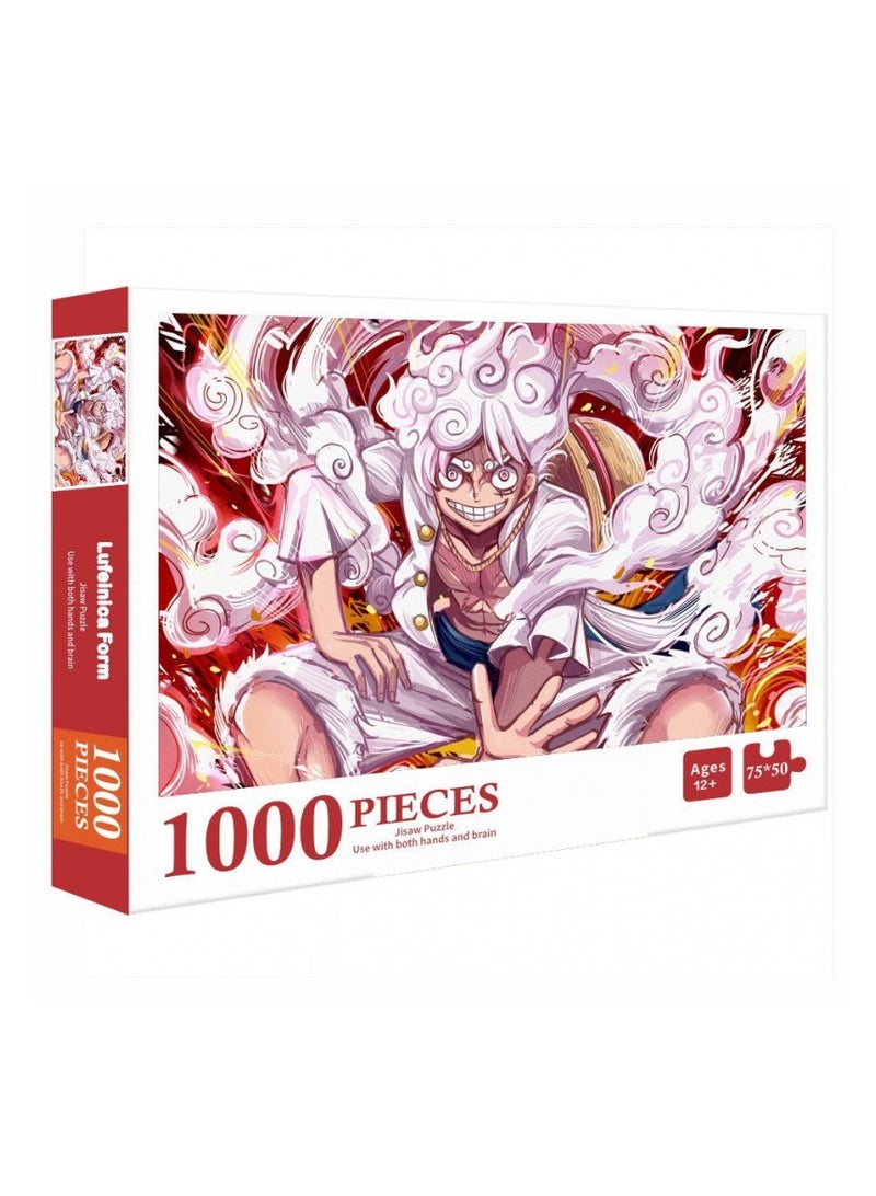 1000-Piece Colorful Printed Cartoon Puzzle for Kids and Adults - Engaging Desktop Activity - Image 1