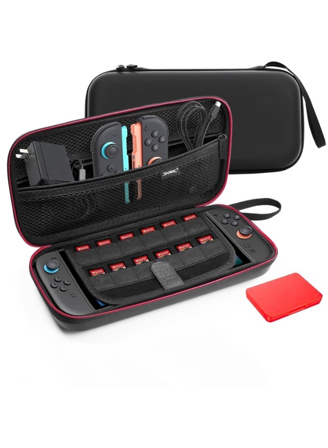 DOBE Carrying Case for Nintendo Switch 2, Portable Switch Travel Case, with Game Card Case, Holds 12 Games Cards - Image 1