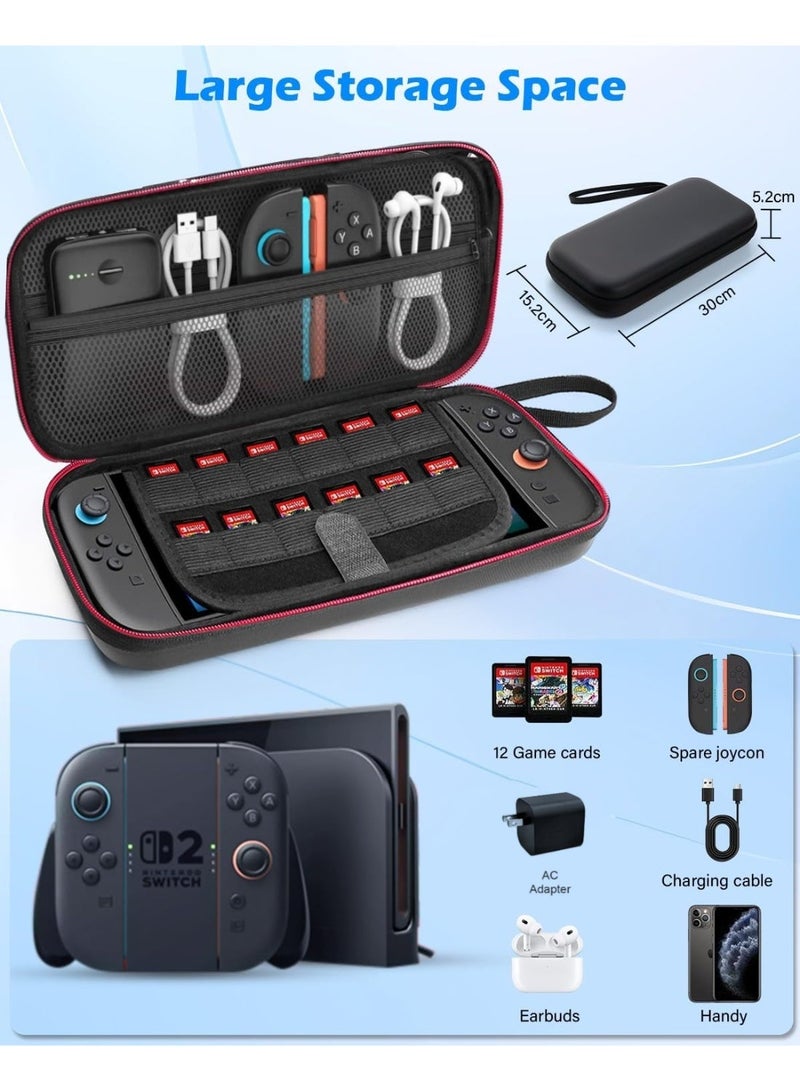 DOBE Carrying Case for Nintendo Switch 2, Portable Switch Travel Case, with Game Card Case - Image 2