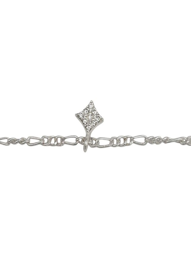LBV 925 Sterling Silver Star Charm Anklet for Baby Girls 0-5 Years | Adjustable Chain with Lobster Clasp for Babies and Toddlers - Image 5