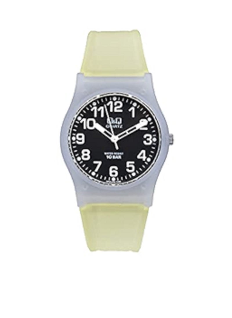 Q&Q - Q&Q Watch for Women, Quartz Movement, Analog Display, White Resin Strap-VP34J042Y - Image 1