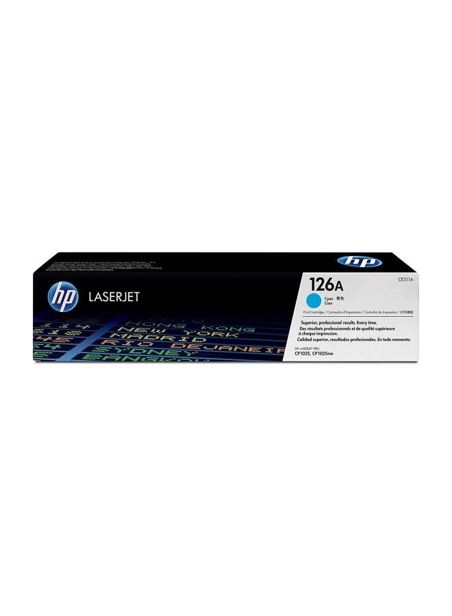 HP خرطوشة حبر 126A أصلية للطابعة ليزر جيت أزرق سماوي - Image 2