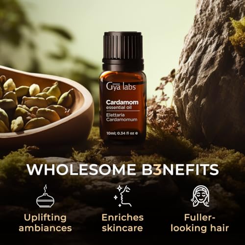 Gya Labs Cardamom Essential Oil - 0.34 Fl Oz - for Hair, Skin, Diffuser, Aromatherapy & DIY Candle Making Scent - Image 5