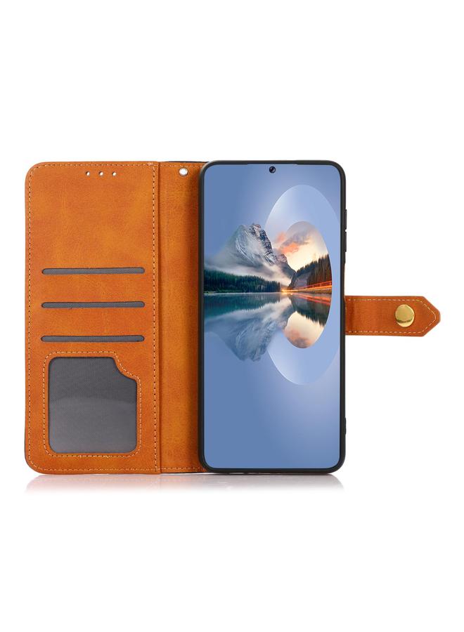 S-TOP Case For Honor 400 Lite KHAZNEH Dual-color Cowhide Texture Flip Leather Phone Case - Image 4