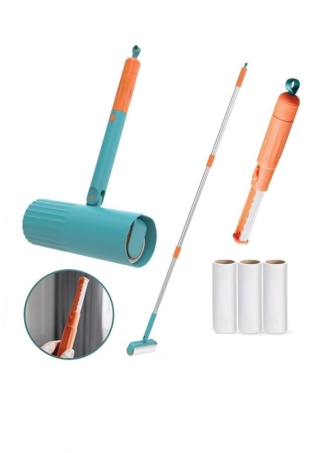 ميكسد بكرة الوبر القابلة للتمديد، بكرة الوبر لشعر الحيوانات الأليفة، بكرة الوبر للأريكة، بكرة الوبر الكبيرة، بكرة الوبر للأرضية مع أوراق لاصقة، من 30 سم إلى 110 سم