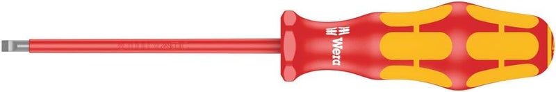 Wera Kraftform 160 VDE Insulated Screwdriver Slotted Tip 5.5mm x 200mm - Image 1