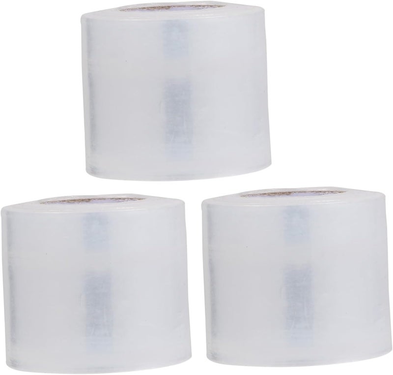 3rolls Disposable Lip Preservation Film Ultra-Thin Stretchy Makeup Wrap for Eyebrow Protection Lightweight Portable Essential for Makeup Artists - Image 1