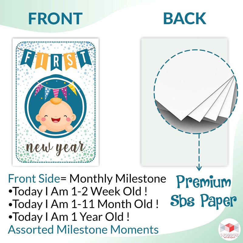 Wobbox Marathi Baby Shower Decoration Items| Baby Shower Ceremony Photo Booth Props for Photoshoot, Baby Shower Banner& Mom to Be Sash with Milestone Card, Godh Bharai Ceremony Decoration Kit-(FP244) - Image 3