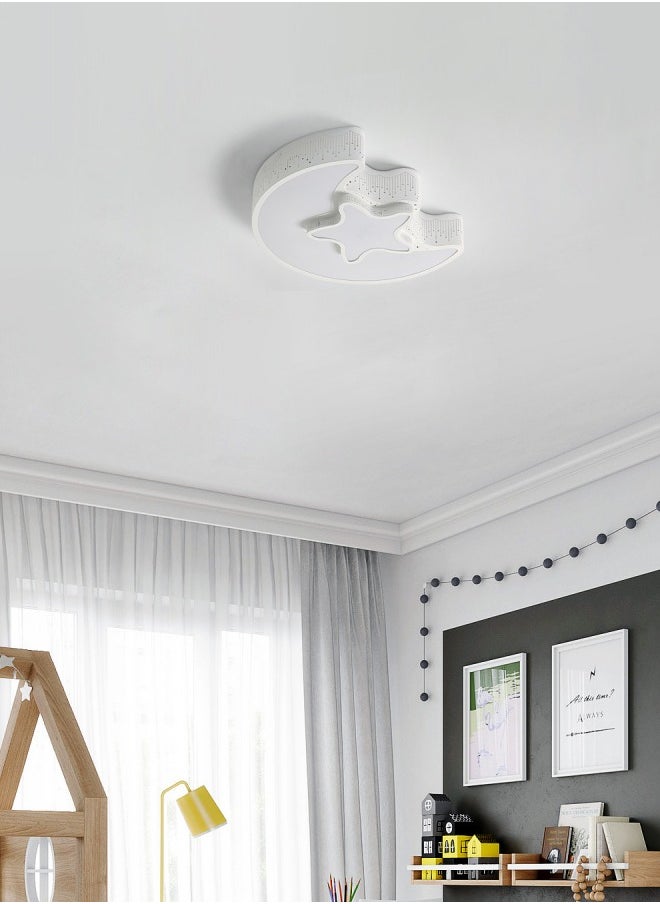 Goeco LED Ceiling Light Moon and Star Chandelier Dimmable with Remote Control for Kids Room Bedroom  - Image 5