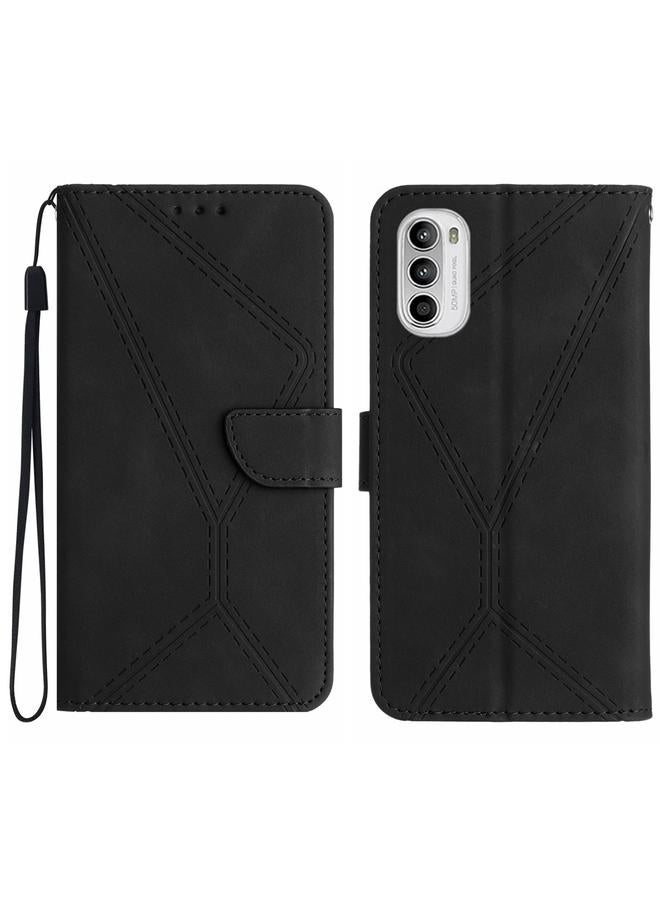S-TOP Case For Motorola Moto G Stylus 4G 2022 Stitching Embossed Leather Phone Case - Image 1