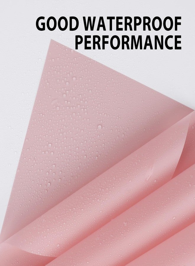 NESCCI 20 Sheet Flower Wrapping Paper - Waterproof Floral Bouquet Wrapping Paper, Florist Supplies Packaging Paper for Wedding Birthday Gift DIY (Light Pink) - Image 4