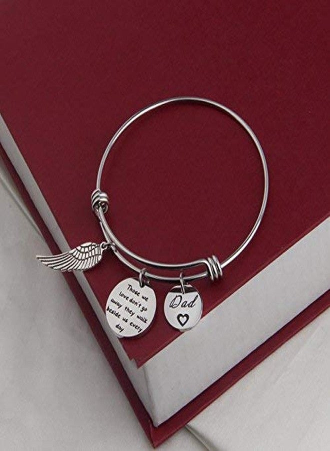 Zuo Bao Memorial Bracelet In Memory Of Dad Mom Sympathy Gift Those We Love Don't Go Away They Walk Beside Us Every Day Loss Jewelry for Her (In Memory Of Dad) - Image 3