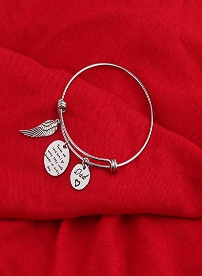 Zuo Bao Memorial Bracelet In Memory Of Dad Mom Sympathy Gift Those We Love Don't Go Away They Walk Beside Us Every Day Loss Jewelry for Her (In Memory Of Dad) - Image 4
