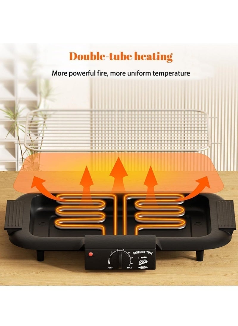 Yuanze 2000W High Power Electric Grill, Smokeless Indoor BBQ with Extra Large Nonstick Surface - Image 3