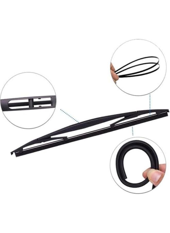 مجموعة ذراع وشفرة مساحات النافذة الخلفية لموديلات مازدا CX9 MK2 2016-2023 مقاس 14 بوصة - Image 4