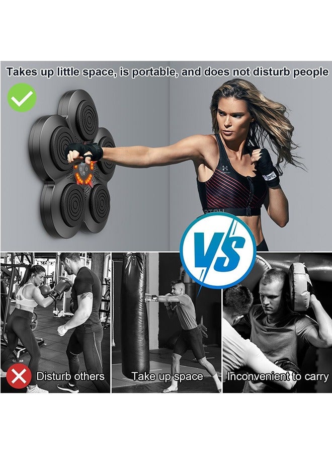 LENND Music Boxing Machine with Boxing Gloves, Wall Mounted Smart Bluetooth Music Boxing Trainer, Boxing Training Boxing Equipment, Home Workout Boxing Target Machine - Image 5