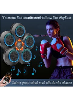 LENND Music Boxing Machine with Boxing Gloves, Wall Mounted Smart Bluetooth Music Boxing Trainer, Boxing Training Boxing Equipment, Home Workout Boxing Target Machine  - Image 3