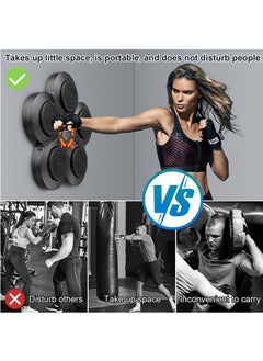 LENND Music Boxing Machine with Boxing Gloves, Wall Mounted Smart Bluetooth Music Boxing Trainer, Boxing Training Boxing Equipment, Home Workout Boxing Target Machine  - Image 5