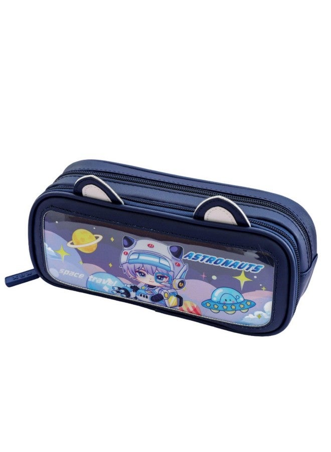 فنبلاست حقائب فن بلاست الفضائية للأولاد - حقيبة متعددة الأغراض بسحاب للأطفال في المدارس، وصندوق منظم للأدوات المكتبية، وحافظة أقلام أنيقة لطلاب المدارس والجامعات - Image 1
