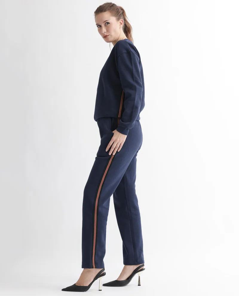 Rareism Women's Ankle-Length Straight Fit Trackpants