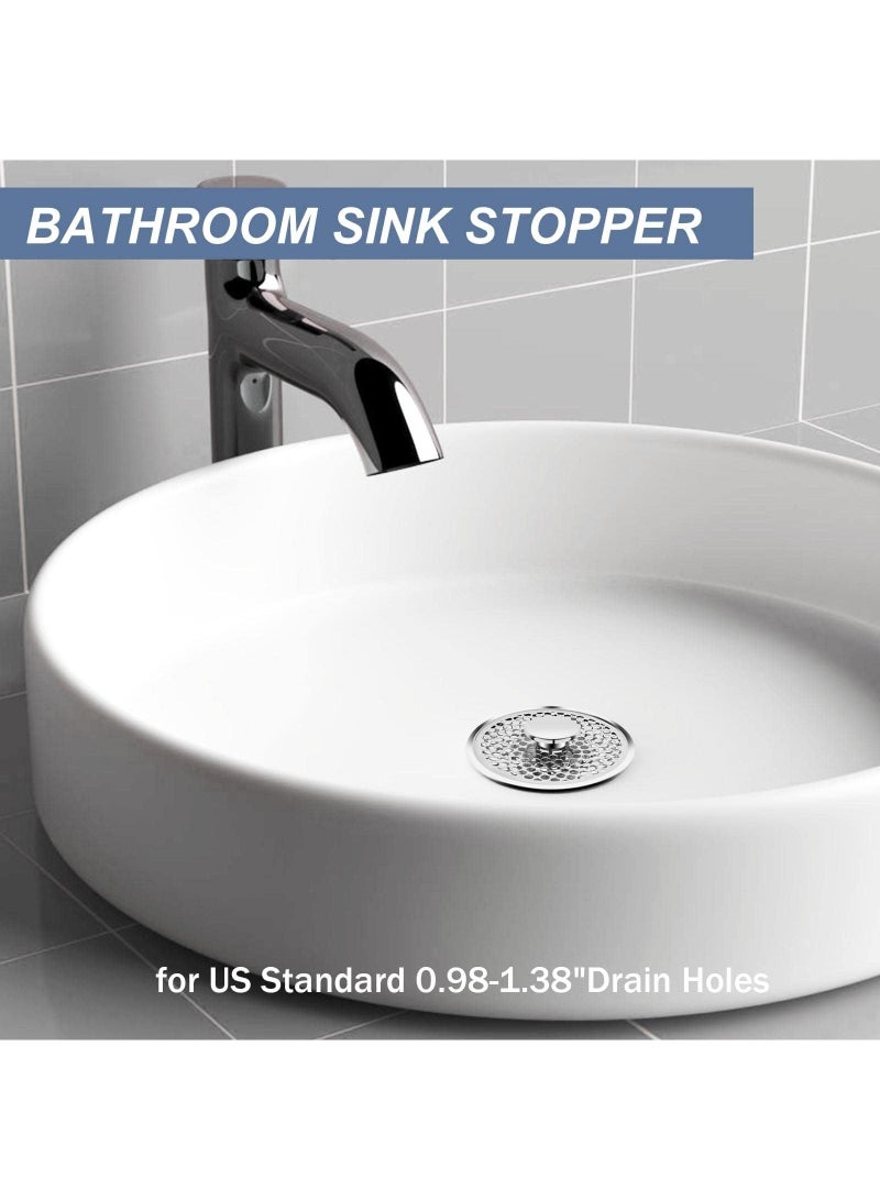 Sweet seven سدادة حوض عالمية قابلة للنفخ - فلتر تصريف مضاد للانسداد مع جامع شعر للحمام والمطبخ، تناسب فتحات تصريف بقطر 0.98-1.38 بوصة - Image 5