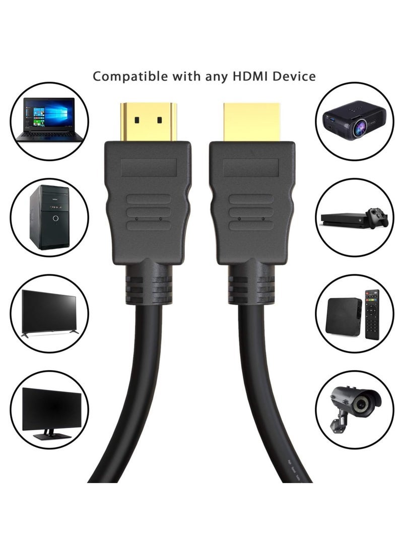 JAJEEK 5M HDMI Cable HIGH SPEED Long Lead with Ethernet ARC 3D | Designed in the UK | Full HD 1080P Compatible with PS4 Xbox One Sky HD TV Laptop PC Monitor CCTV - Image 2