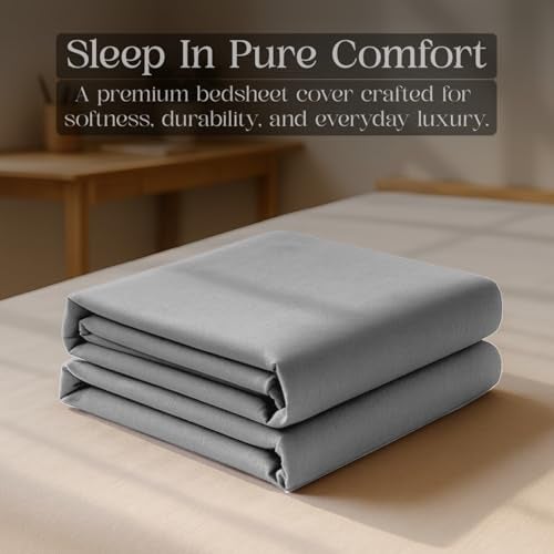 Utopia Bedding Bed Cover King Size Cotton 100% Waterproof Mattress Protector King Bed 72x78 inches | Breathable Washable Elastic Fitted Mattresses Cover for Super King Size - Grey - Image 3