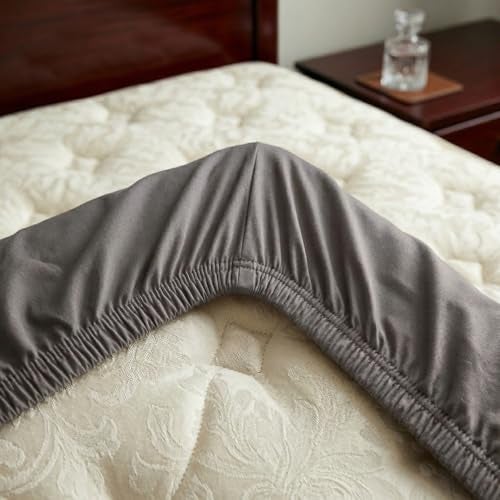 Utopia Bedding Bed Cover King Size Cotton 100% Waterproof Mattress Protector King Bed 72x78 inches | Breathable Washable Elastic Fitted Mattresses Cover for Super King Size - Grey - Image 4