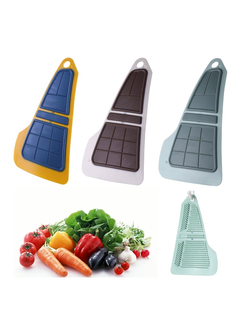 SYOSI 3 Pcs Vegetable Brush Potato Scrubber Silicone Fruit and Cleaning for Food Flexible Kitchen Gadgets Set Fruits Veggies Carrots Mushrooms - Image 1