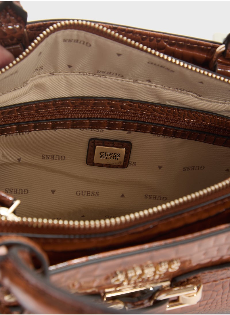 GUESS Silvye Luxury Satchel  - Image 5
