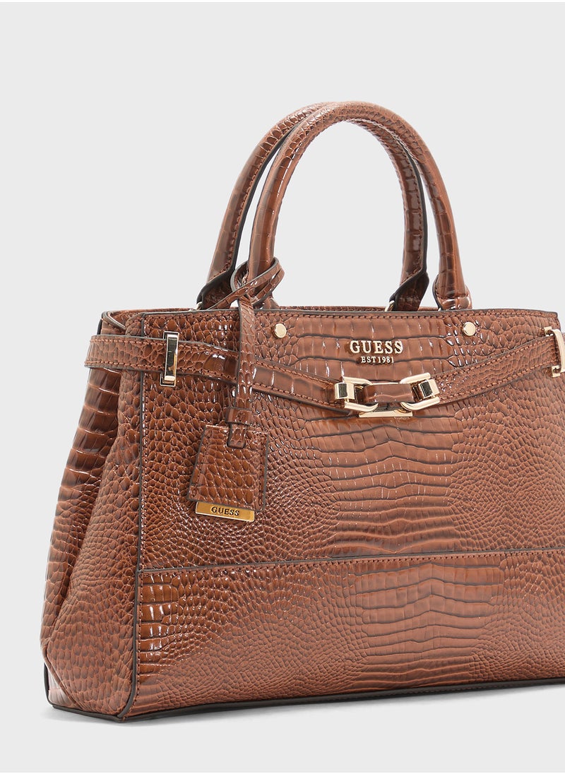 GUESS Silvye Luxury Satchel  - Image 4
