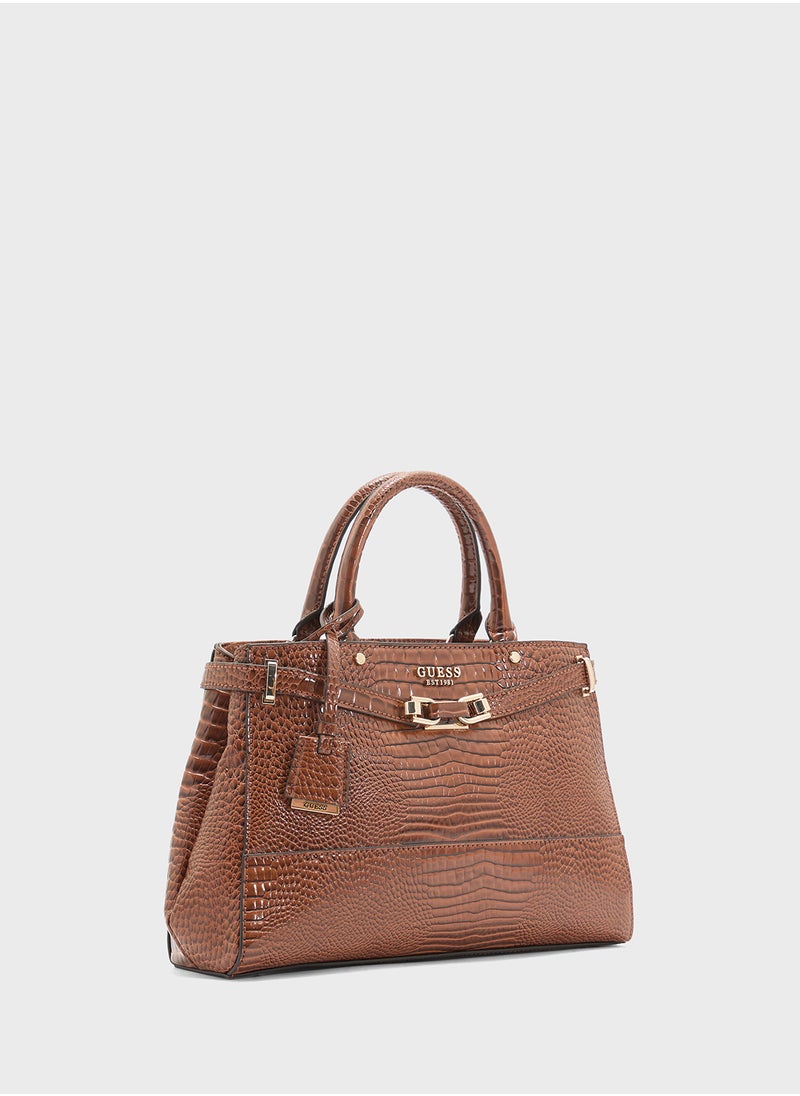 GUESS Silvye Luxury Satchel  - Image 3