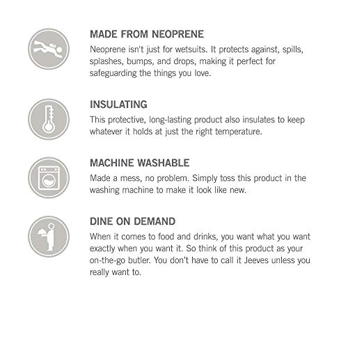 Built Gourmet Getaway Neoprene Lunch Bag - Insulated, Reusable, & Machine-Washable Lunch Tote for Hot and Cold Food Storage, Lightweight & Reusable - One Size (Lush Flower) - Image 5