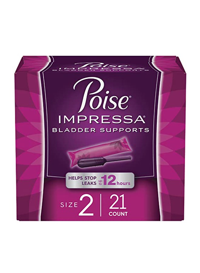 Poise Impressa Incontinence Bladder Supports For Bladder Control, Size 2 - 21 Count  - Image 1