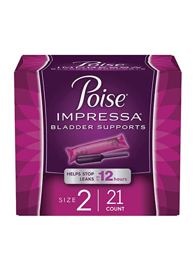Poise - Impressa Incontinence Bladder Supports For Bladder Control, Size 2 - 21 Count - Image 1