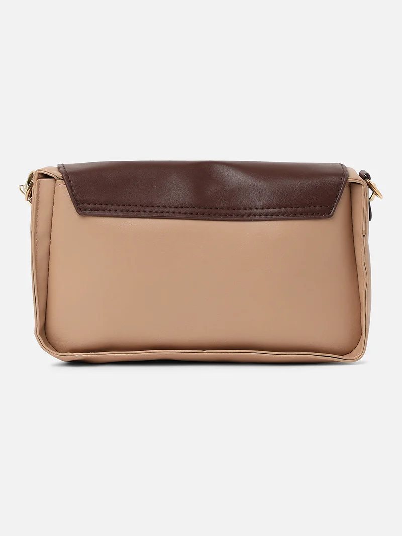 Haute Sauce Kristi Brown & Cream Cross Body Bag