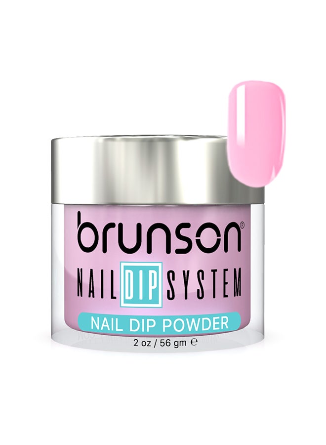 brunson Nail Dip Powder Dip And Buff System Color 56gm, French Nail Art Starter Manicure Salon DIY At Home Odor Free And Long Lasting No Needed Nail Lamp Curing BDK151