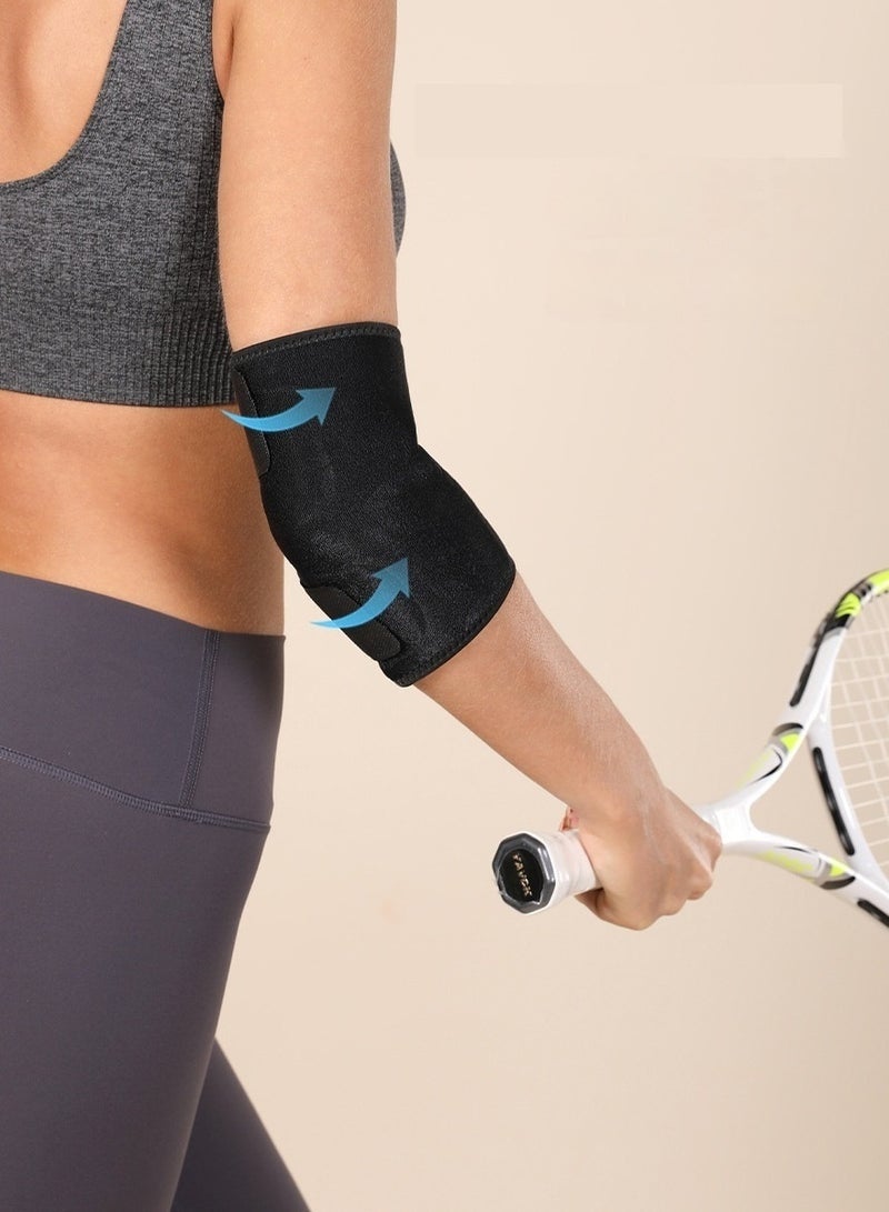 جينجبا سابورت دعامة مرفق رياضية قابلة للتهوية - معدات حماية مضادة للانزلاق للتنس في الهواء الطلق وكرة المضرب والتدريب في صالة الألعاب الرياضية، دعامة مرفق مضغوطة قابلة للتهوية لكرة السلة والتنس في الهواء الطلق وتدريب الملاكمة ورفع الأثقال واللياقة البدنية - Image 2