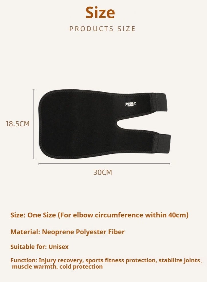 جينجبا سابورت دعامة مرفق رياضية قابلة للتهوية - معدات حماية مضادة للانزلاق للتنس في الهواء الطلق وكرة المضرب والتدريب في صالة الألعاب الرياضية، دعامة مرفق مضغوطة قابلة للتهوية لكرة السلة والتنس في الهواء الطلق وتدريب الملاكمة ورفع الأثقال واللياقة البدنية - Image 5