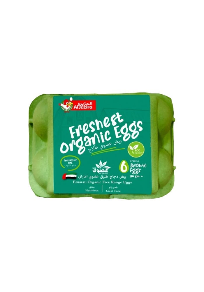 Eggs, Free Range, Brown - 6pcs, UAE