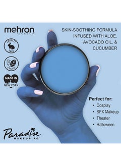 mehron Mehron Makeup Paradise Makeup AQ Pro Size | Stage & Screen, Face & Body Painting, Special FX, Beauty, Cosplay, and Halloween | Water Activated Face Paint & Body Paint 1.4 oz (40 g) (Sky)  - Image 2