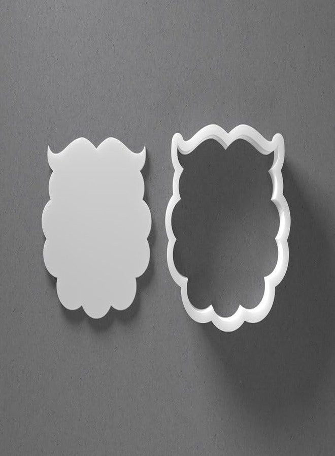 EROTNGO Black Santa Claus Beard Cookie Cutter Set Mini to Large Size Christmas Xmas Shape Polymer Clay Jewelry Earring Cutter Tool for Handmade Accessories Baking Fondant Craft Mirrored Pair De