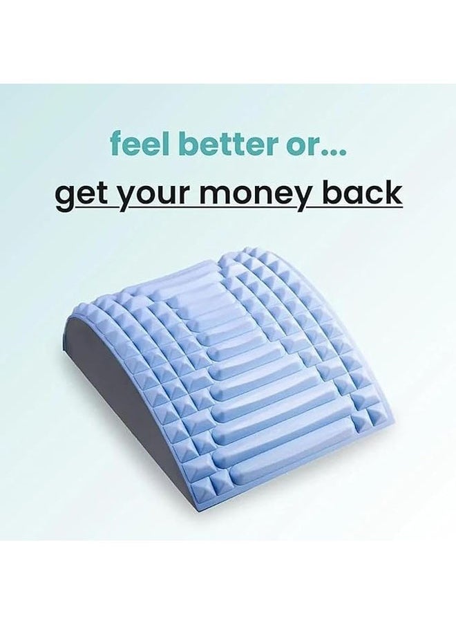 Arabest - Neck & Back Stretcher, Back Neck Cracker For Lower Back Pain Relief, Neck And Back Stretcher,Adjustable Spine Board,Neck And Lower Back Stretcher,Back Stretcher Posture Corrector (Grey) - Image 1