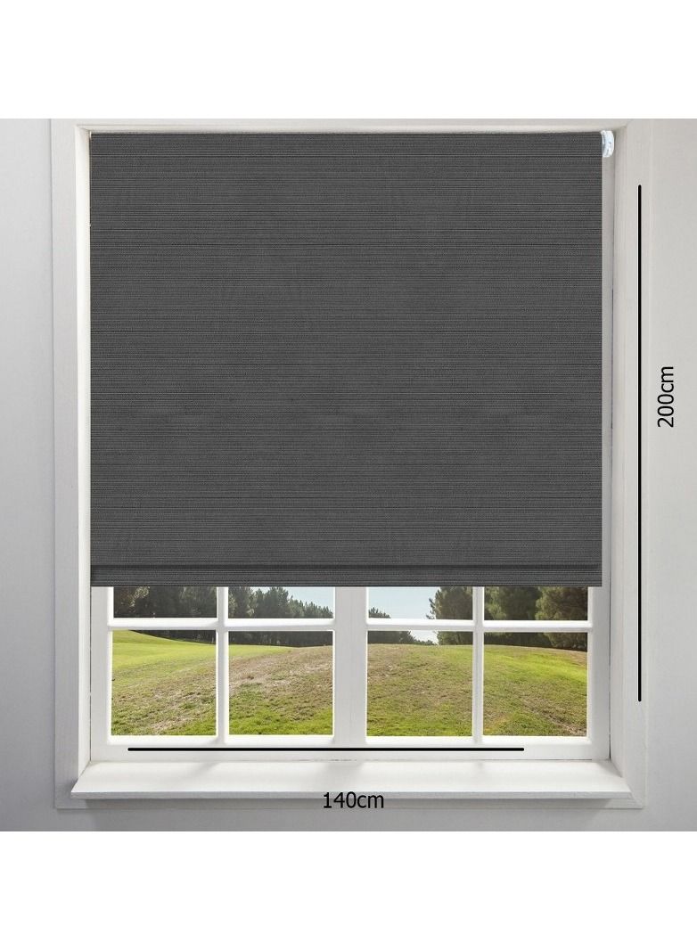 Home Gallery Sunlight roller blinds Half Shading 140*200 cm Dark Gray - Image 1
