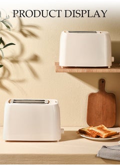 DUNISO Two-Slice Stainless Steel Pop-Up Toaster, Extra-Wide Slots, With Cancel Feature, Eight Variable Heat Settings, Removable Pull-Out Crumb Tray, Bread, Breakfast  - Image 3