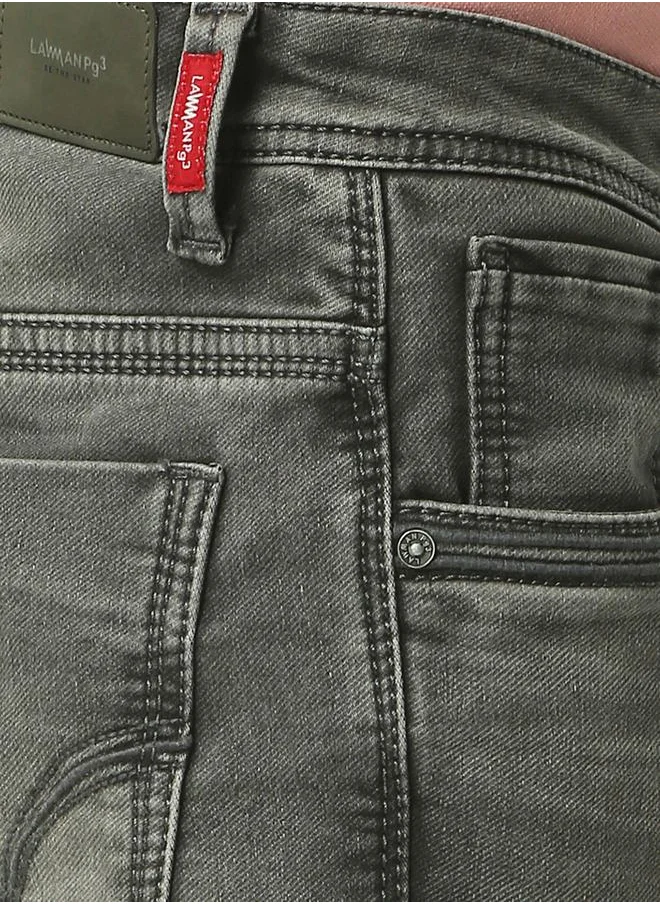 لومان بي جي 3 Mid Rise Faded Skinny Fit Jeans with Pocket Detail by Styli