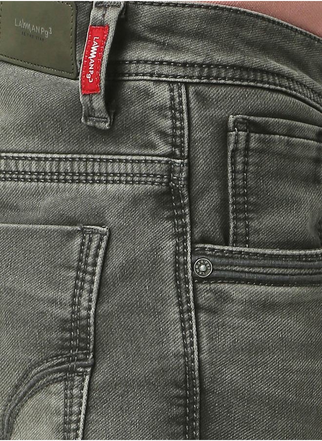 LAWMAN Pg3 - Mid Rise Faded Skinny Fit Jeans with Pocket Detail by Styli - Image 1