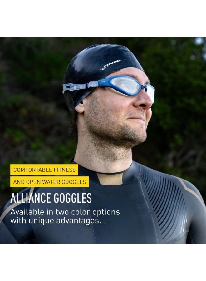FINIS Alliance Swim Goggle - Fitness & Open Water Goggles - Swimming Essentials - Clear - Image 2